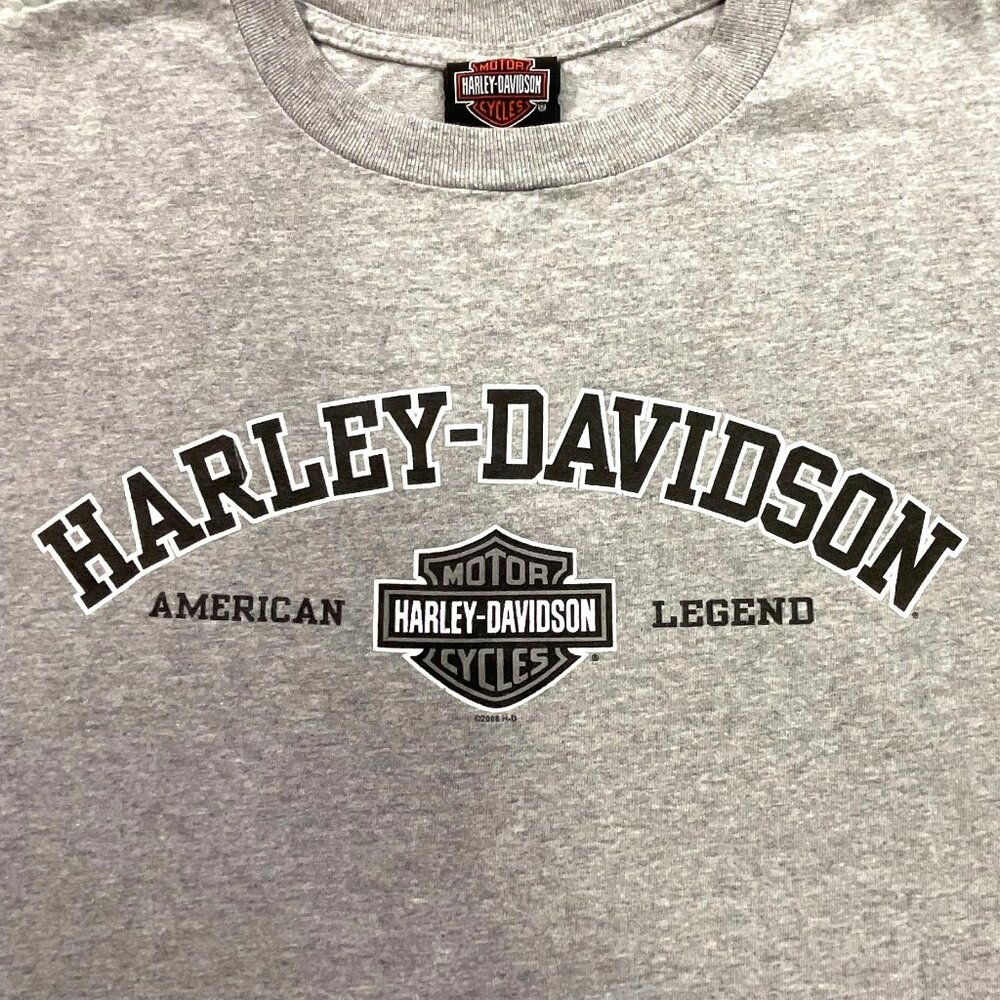 Harley-Davidson T-Shirt Mens XL Gray Monterey Bay California Color Graphic 2008 - Picture 4 of 10